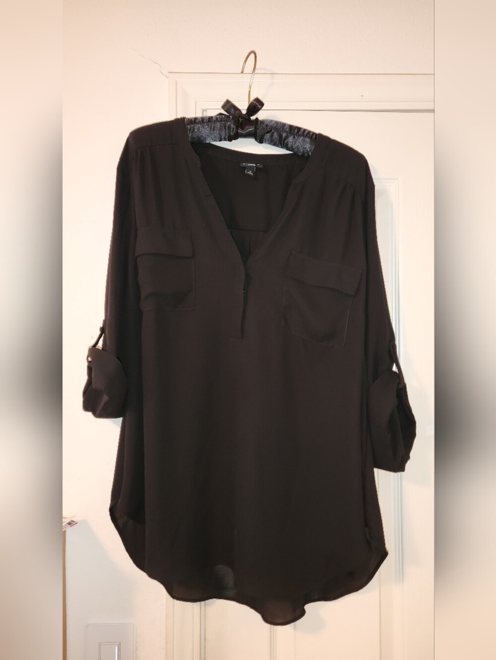 Torrid Black Harper 3/4 Sleeve Size 2